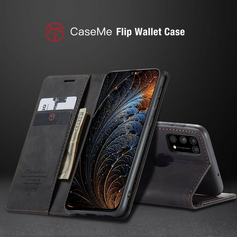 θηκη κινητου Samsung Galaxy M31 Θήκη Flip Caseme Faux Leather