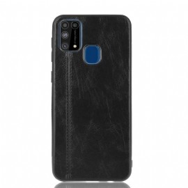 Θήκη Samsung Galaxy M31 Εφέ Δέρματος Ραφής