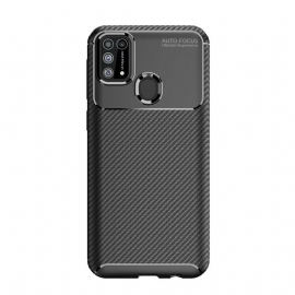 Θήκη Samsung Galaxy M31 Εύκαμπτη Υφή Από Ίνες Άνθρακα