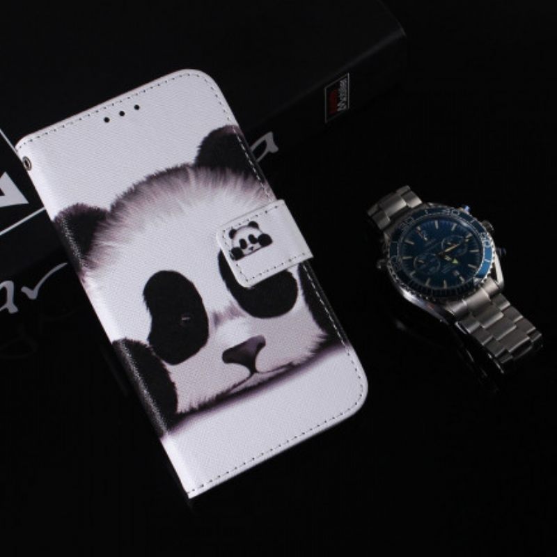 δερματινη θηκη Motorola Edge 20 Πρόσωπο Panda