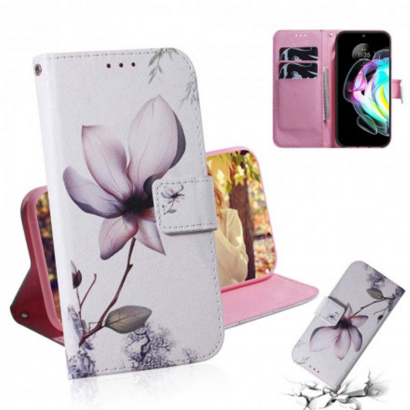 Κάλυμμα Motorola Edge 20 Dusty Pink Flower