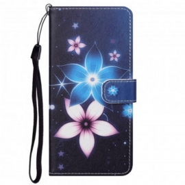 Κάλυμμα Motorola Edge 20 με κορδονι Lunar Strap Flowers