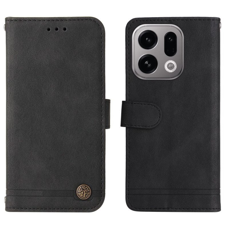 Δερματινη Θηκη Oppo Find X9 5g Διακοσμητικό Πριτσίνι