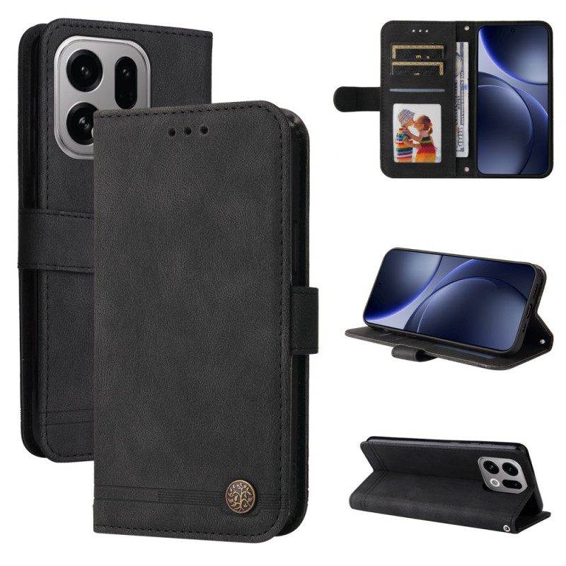 Δερματινη Θηκη Oppo Find X9 5g Διακοσμητικό Πριτσίνι