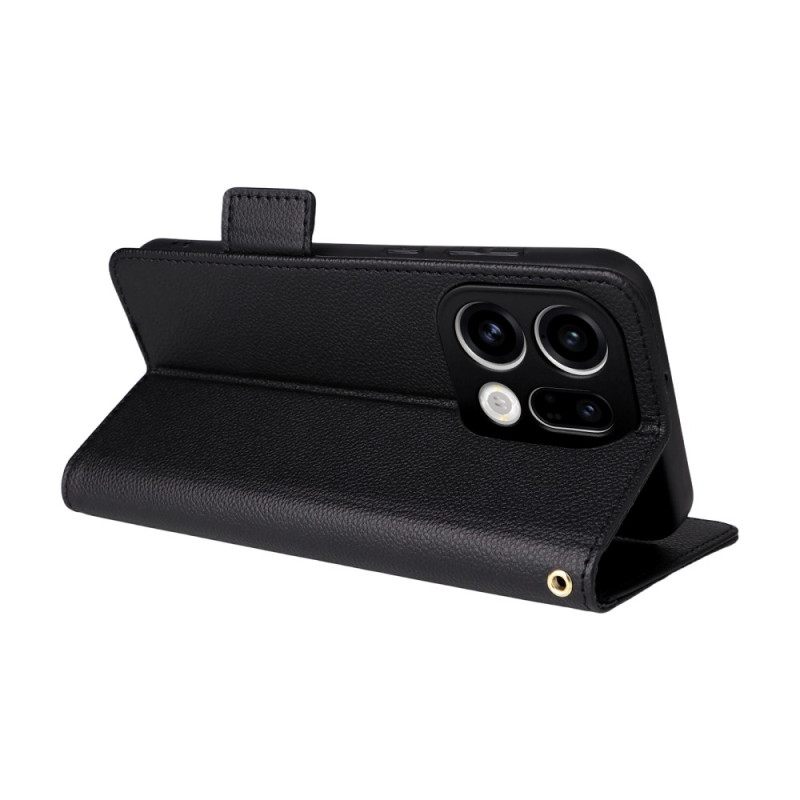 Δερματινη Θηκη Oppo Find X9 5g Τεχνητό Δέρμα Με Λουρί