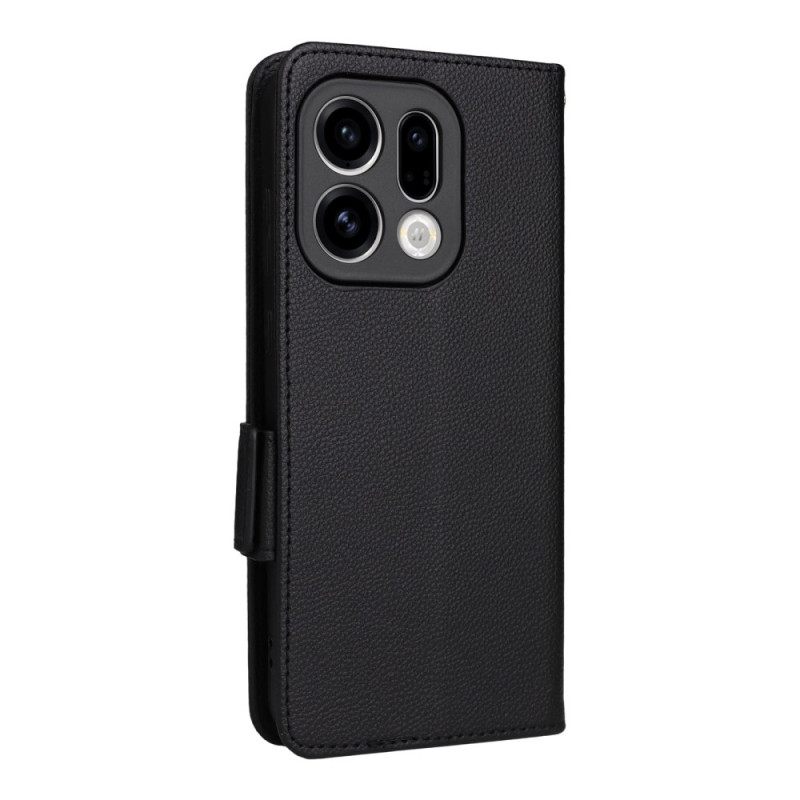 Δερματινη Θηκη Oppo Find X9 5g Τεχνητό Δέρμα Με Λουρί