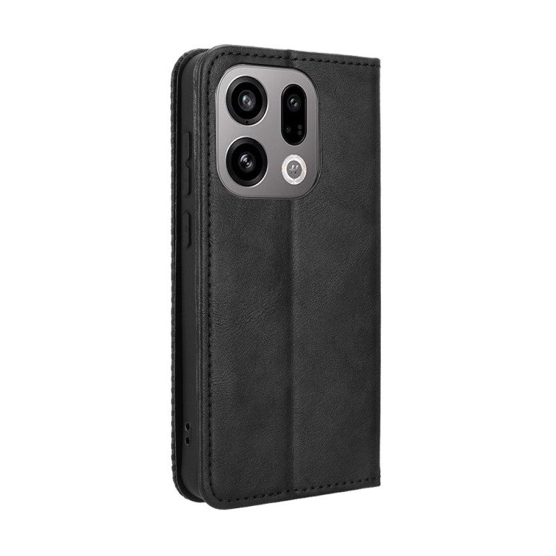 Δερματινη Θηκη Oppo Find X9 5g Vintage Περίγραμμα