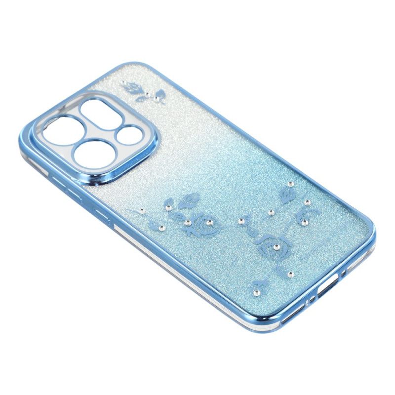 Κάλυμμα Oppo Find X9 5g Λουλούδια Και Λουράκια Kadem Με Στρας