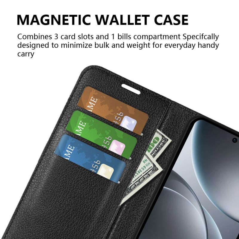 Θηκη Κινητου Oppo Find X9 5g Τεχνητό Δέρμα Λίτσι