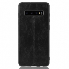 Θήκη Samsung Galaxy S10 Εφέ Δέρματος Ραφής