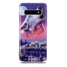 Θήκη Samsung Galaxy S10 Fluorescent Wolf Pack