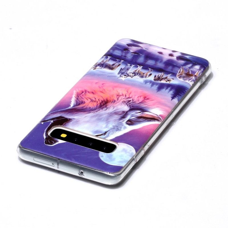 Θήκη Samsung Galaxy S10 Fluorescent Wolf Pack