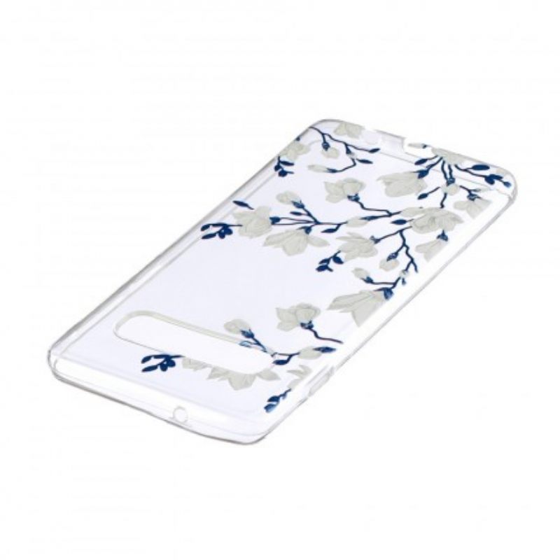 Θήκη Samsung Galaxy S10 Λευκά Λουλούδια