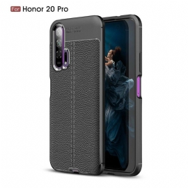 θηκη κινητου Honor 20 Pro Δερμάτινο Εφέ Litchi Διπλής Γραμμής