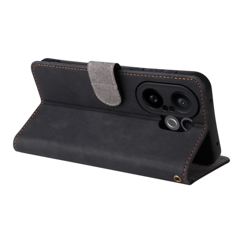 Δερματινη Θηκη Vivo X200 Fe Εφέ Σουέτ Λουρί Σιλικόνης