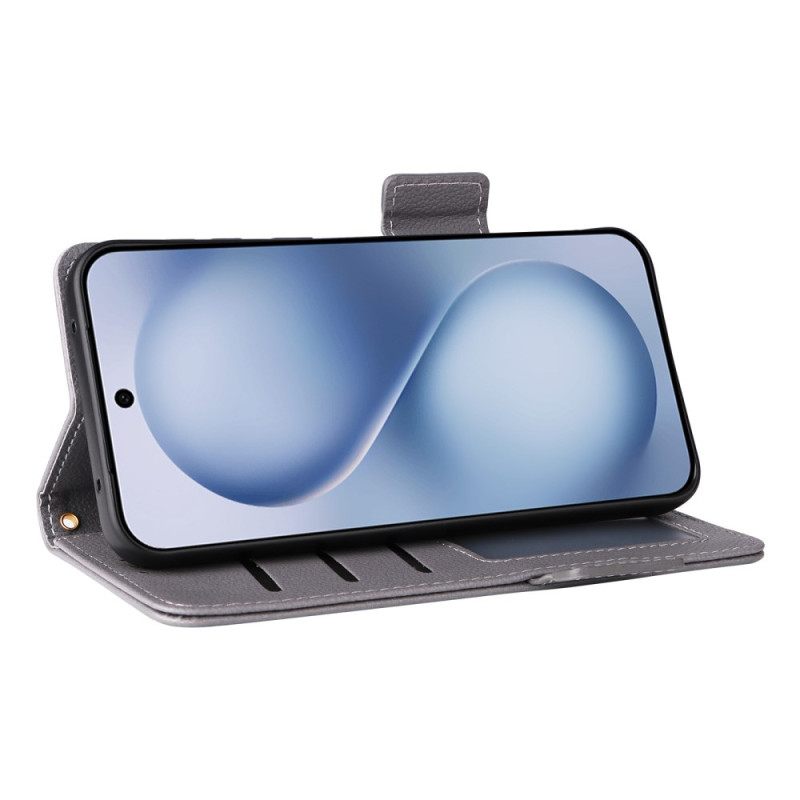 Δερματινη Θηκη Vivo X200 Fe Τεχνητό Δέρμα Με Λουράκι