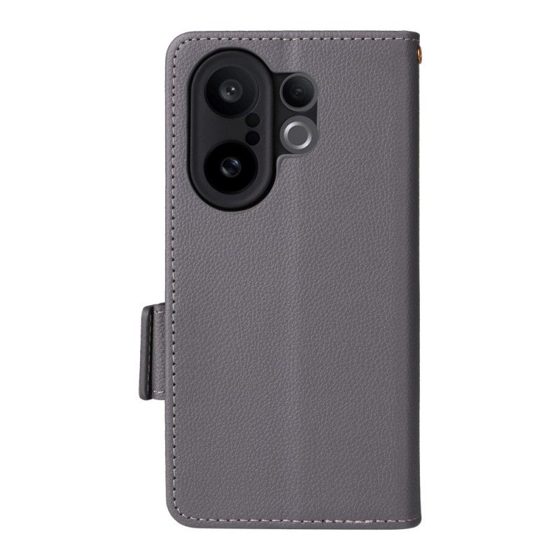 Δερματινη Θηκη Vivo X200 Fe Τεχνητό Δέρμα Με Λουράκι