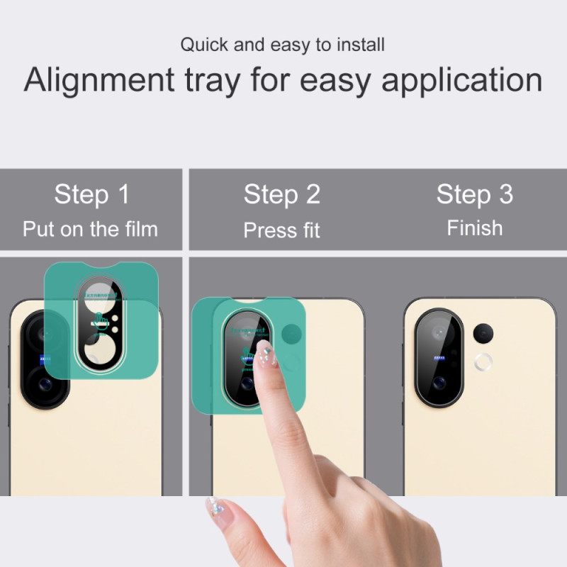 Προστατευτικό Φακού Από Σκληρυμένο Γυαλί Για Vivo X200 Fe Με Αυτορυθμιζόμενο Πλαίσιο (μαύρη Έκδοση)