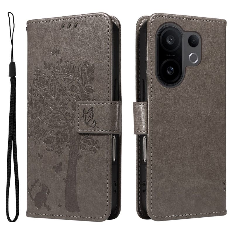 Θηκη Κινητου Vivo X200 Fe Γάτα Και Δέντρο