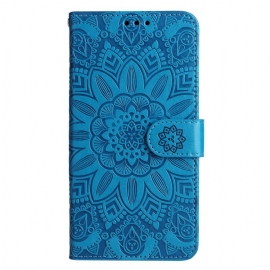 Δερματινη Θηκη Samsung Galaxy A15 5g Εκτύπωση Mandala Με Κορδόνι