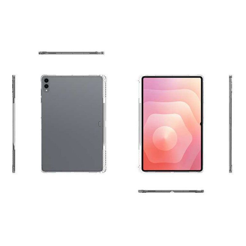 Κάλυμμα Samsung Galaxy Tab S11 Ultra Διαφανές Με Βάση Γραφίδας Σιλικόνης