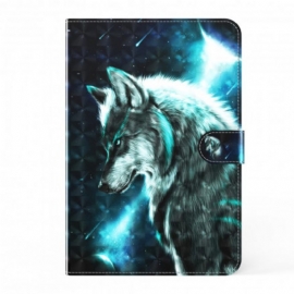 Κάλυμμα Samsung Galaxy Tab A7 Άγριος Λύκος Με Ελαφριά Κηλίδα
