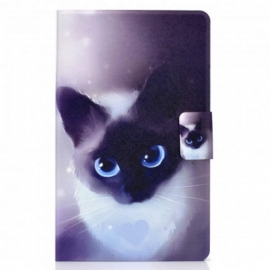 Κάλυμμα Samsung Galaxy Tab A7 Γάτα Blue Eyes
