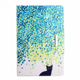 Κάλυμμα Samsung Galaxy Tab A7 Γάτα Και Πέταλα
