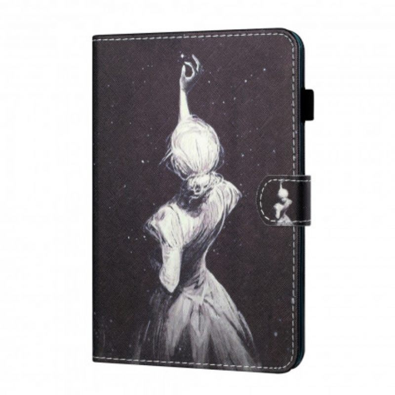 Θήκη Flip Samsung Galaxy Tab A7 Young Girl Art
