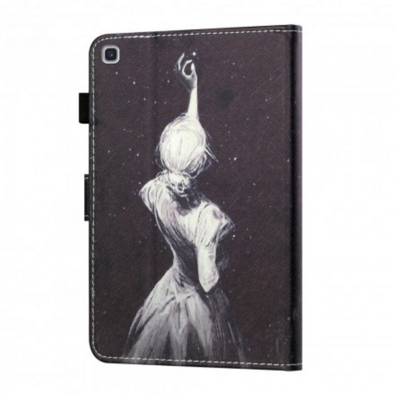 Θήκη Flip Samsung Galaxy Tab A7 Young Girl Art