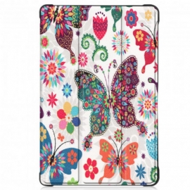 θηκη κινητου Samsung Galaxy Tab A7 Βελτιωμένες Πεταλούδες Και Λουλούδια