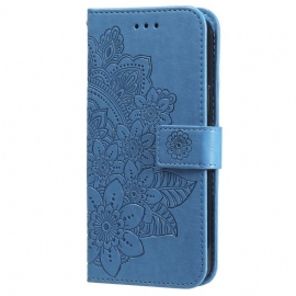 Δερματινη Θηκη Honor X9b / Magic 6 Lite Floral Σχέδιο Με Λουράκι