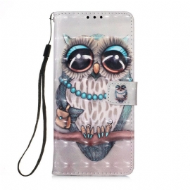 Κάλυμμα Huawei P Smart 2020 με κορδονι Miss Strappy Owl