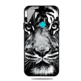 Θήκη Huawei P Smart 2020 Ασπρόμαυρη Τίγρη