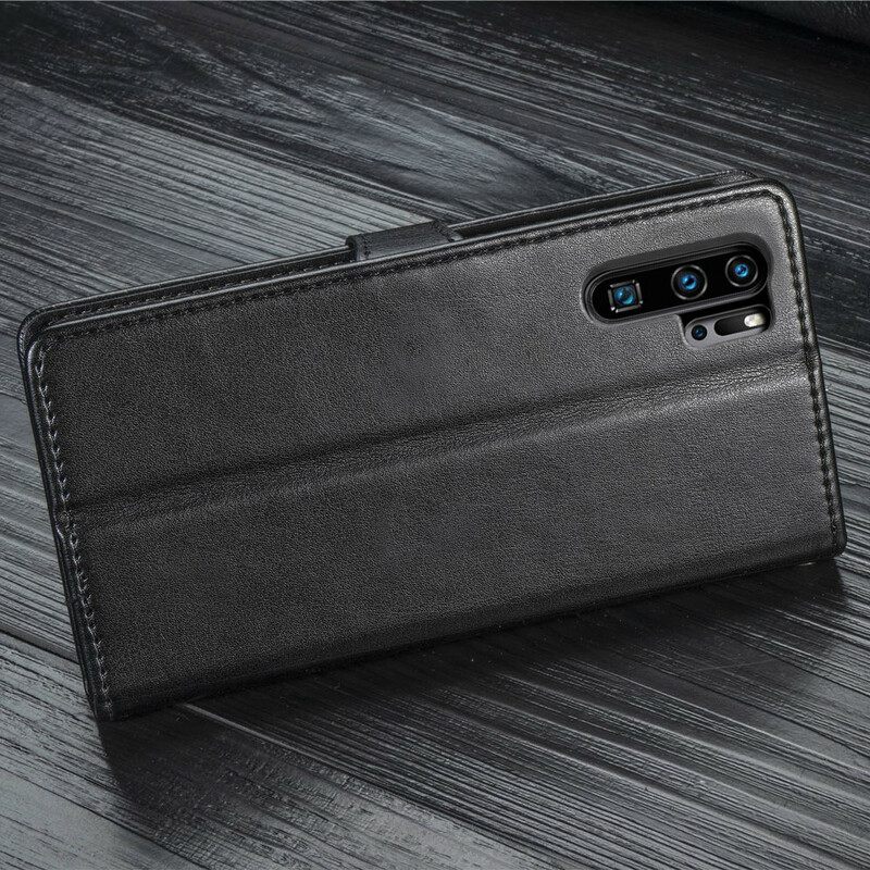 Κάλυμμα Huawei P30 Pro Συνθετικό Δέρμα Και Vintage Κούμπωμα