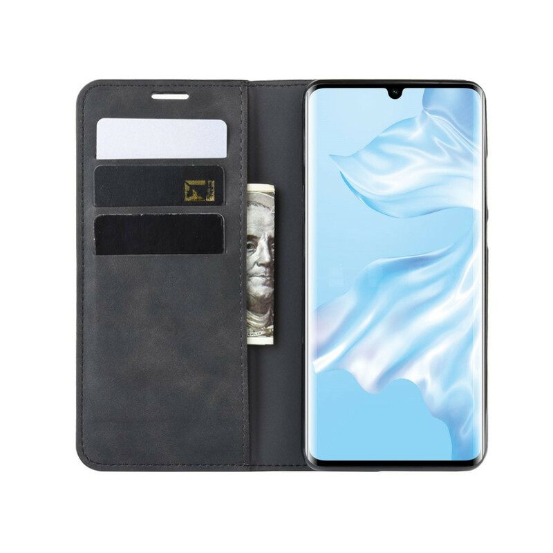 θηκη κινητου Huawei P30 Pro Θήκη Flip Κομψό Δερμάτινο Εφέ