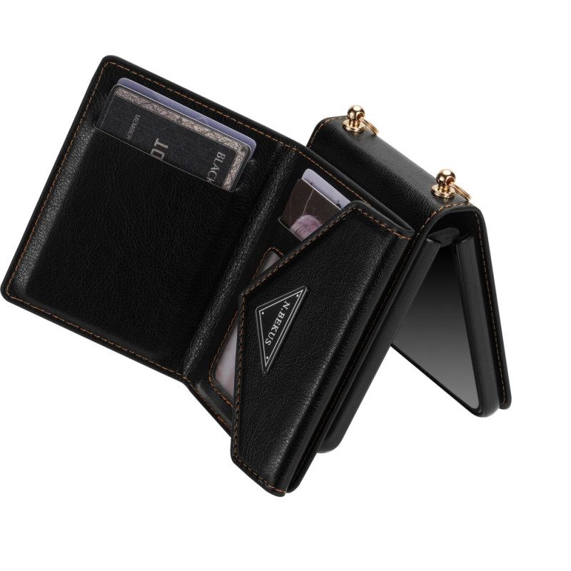 Δερματινη Θηκη Samsung Galaxy Z Flip 7 Πορτοφόλι Ώμου N.bekus