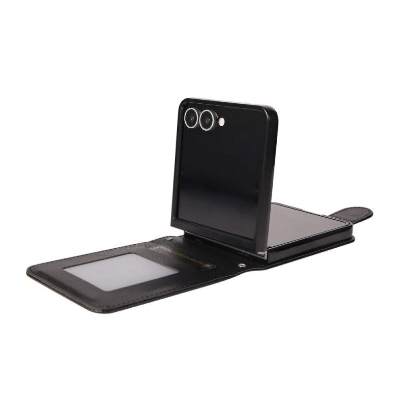 Δερματινη Θηκη Samsung Galaxy Z Flip 7 Θήκη Καρτών Από Τεχνητό Δέρμα