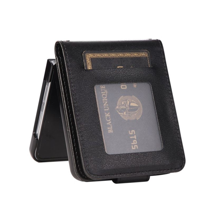 Δερματινη Θηκη Samsung Galaxy Z Flip 7 Θήκη Καρτών Από Τεχνητό Δέρμα