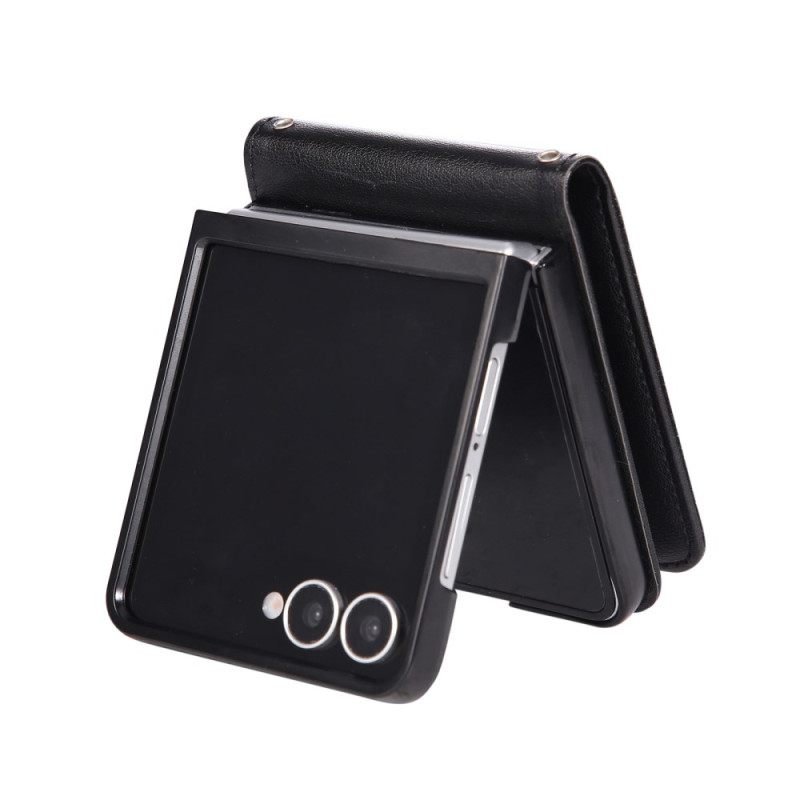 Δερματινη Θηκη Samsung Galaxy Z Flip 7 Θήκη Καρτών Από Τεχνητό Δέρμα