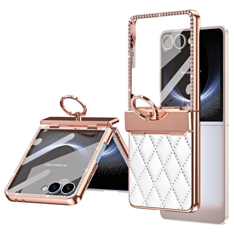 Κάλυμμα Samsung Galaxy Z Flip 7 Βάση Δαχτυλιδιού Και Προστατευτικό Πίσω Οθόνης