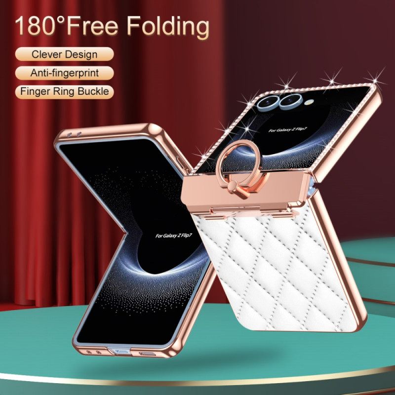 Κάλυμμα Samsung Galaxy Z Flip 7 Βάση Δαχτυλιδιού Και Προστατευτικό Πίσω Οθόνης