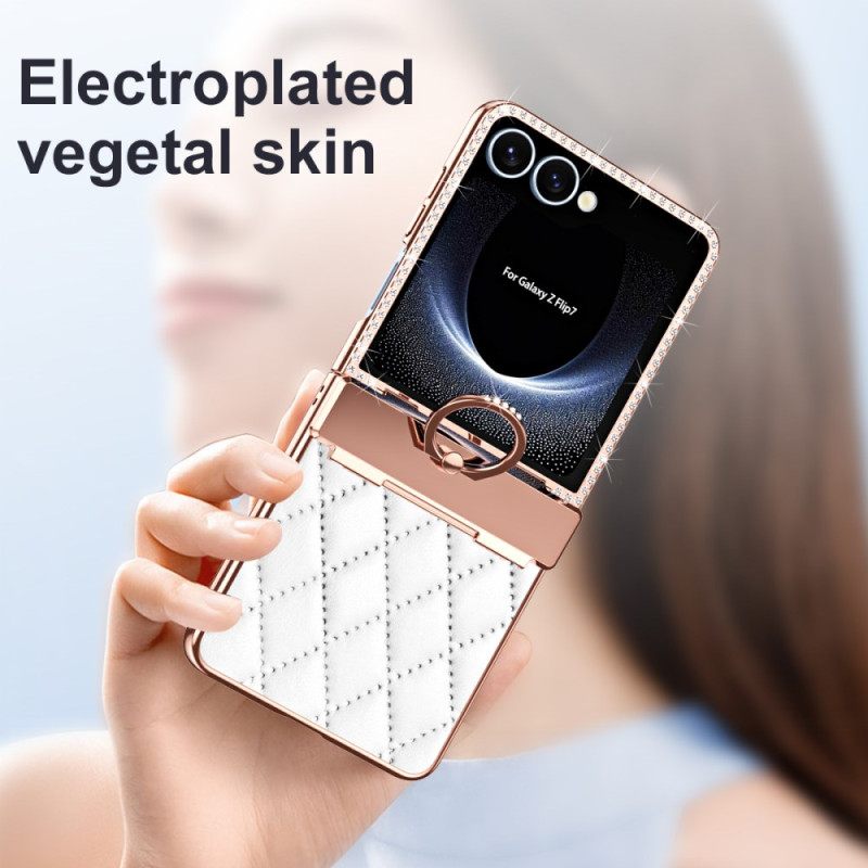 Κάλυμμα Samsung Galaxy Z Flip 7 Βάση Δαχτυλιδιού Και Προστατευτικό Πίσω Οθόνης