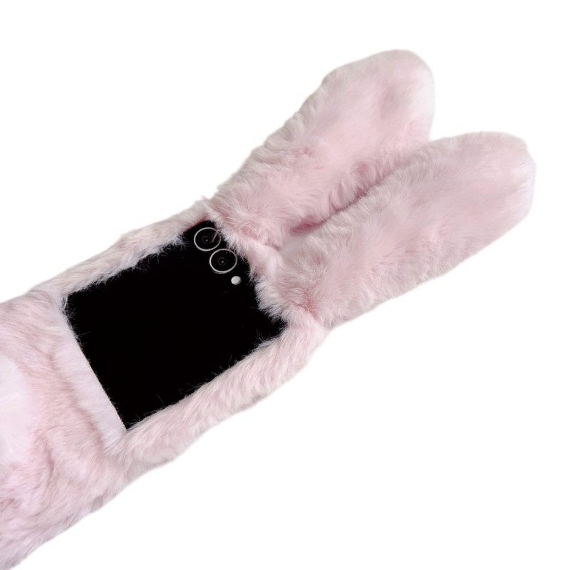 Κάλυμμα Samsung Galaxy Z Flip 7 Βελούδινα Αυτιά Κουνελιού