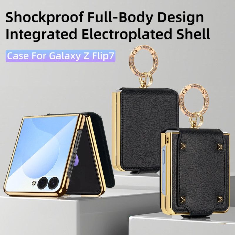 Κάλυμμα Samsung Galaxy Z Flip 7 Δαχτυλίδι Premium Σιλικόνης