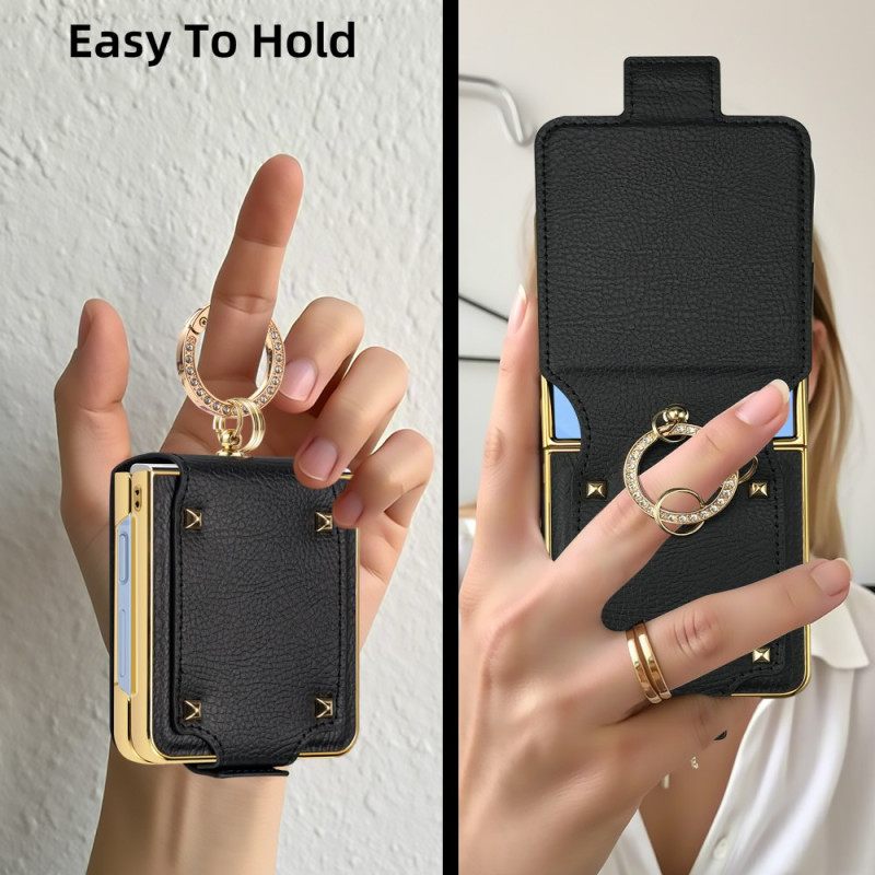 Κάλυμμα Samsung Galaxy Z Flip 7 Δαχτυλίδι Premium Σιλικόνης