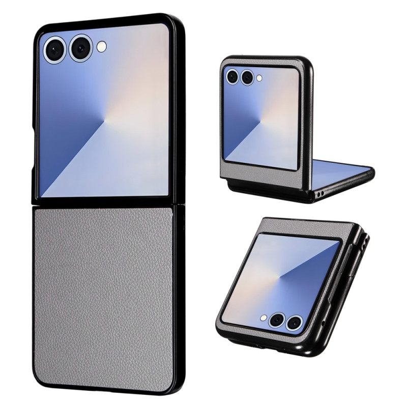 Κάλυμμα Samsung Galaxy Z Flip 7 Δερμάτινη Υφή