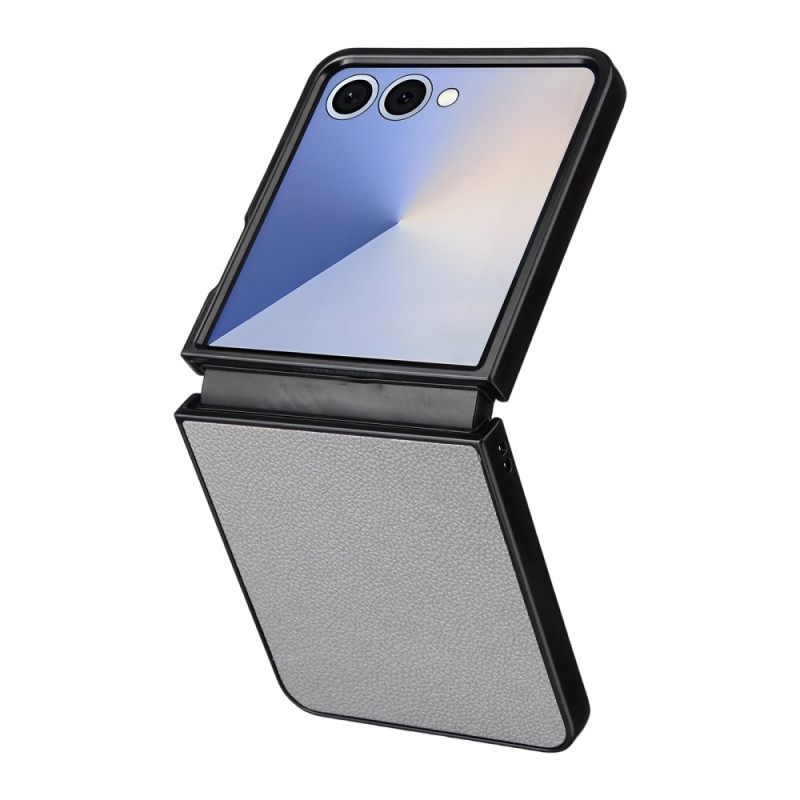 Κάλυμμα Samsung Galaxy Z Flip 7 Δερμάτινη Υφή