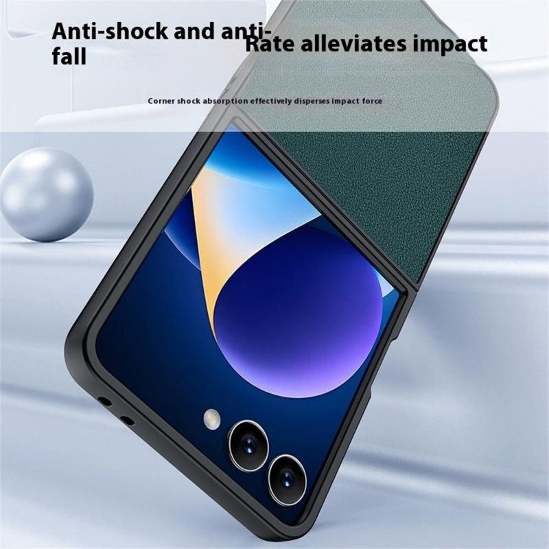 Κάλυμμα Samsung Galaxy Z Flip 7 Δερμάτινο Εφέ