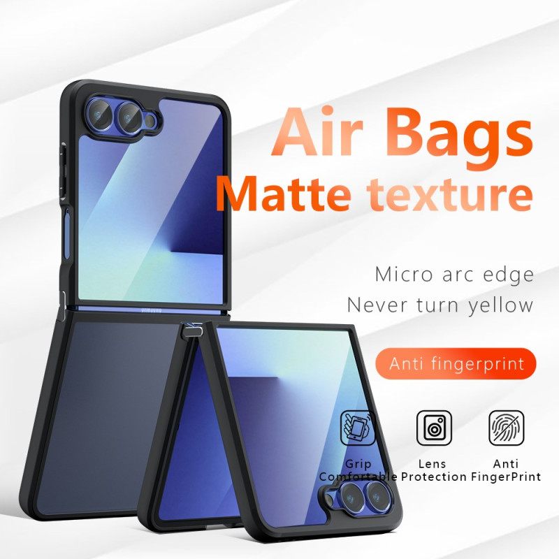 Κάλυμμα Samsung Galaxy Z Flip 7 Διαφανές Μαύρο Σιλικόνης